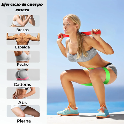 Pack de Bandas de Resistencia SteelBros – 5 Niveles para Entrenar en Casa y Gym