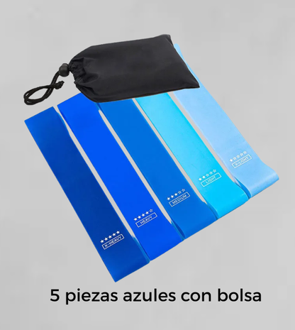 Pack de Bandas de Resistencia SteelBros – 5 Niveles para Entrenar en Casa y Gym