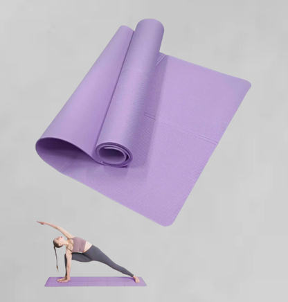 Esterilla de Yoga y Fitness Antideslizante | 3/4/6 mm | Colores Premium | Portátil y Resistente al Sudor