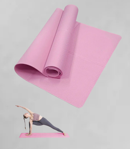 Esterilla de Yoga y Fitness Antideslizante | 3/4/6 mm | Colores Premium | Portátil y Resistente al Sudor